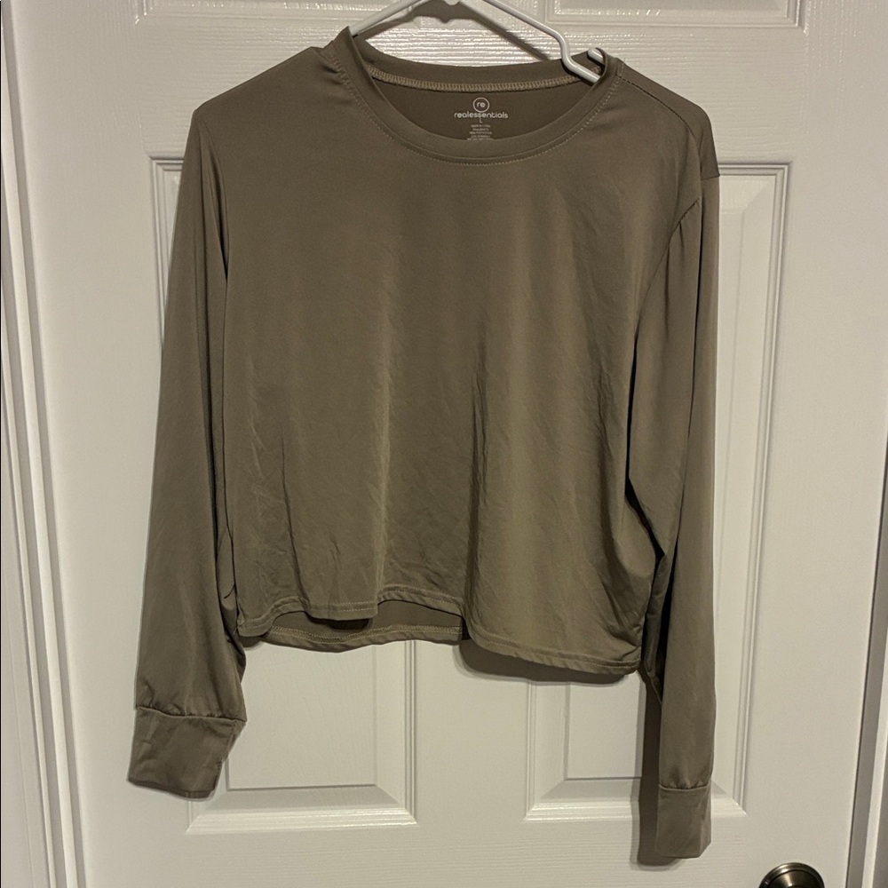 Essentials Women's Olive Long Sleeve Tee